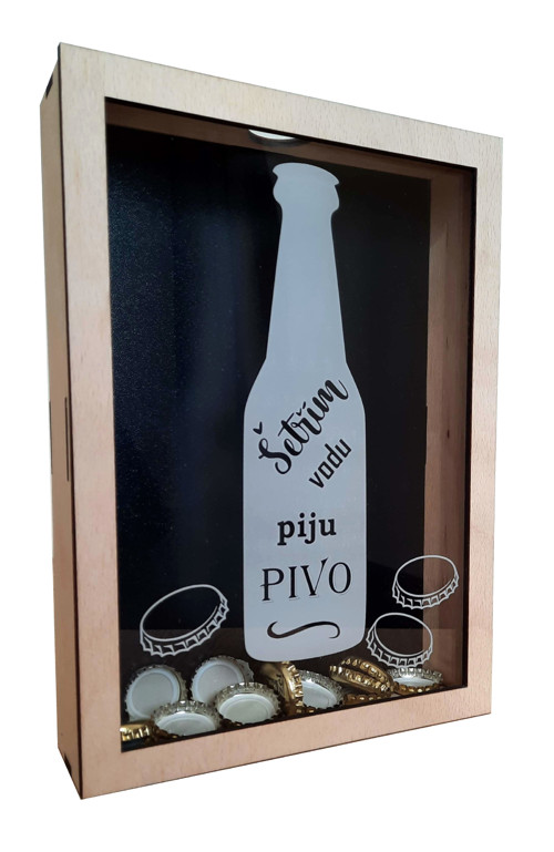 Krabička na vrchnáky od piva — foto 1