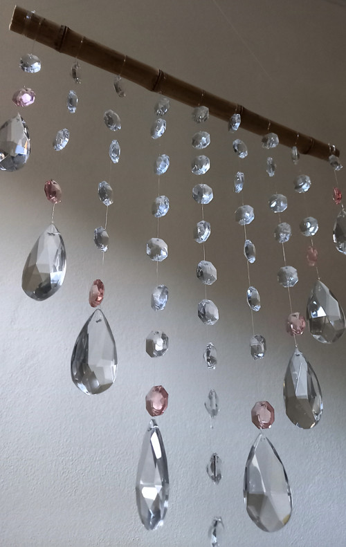 Křišťálový závěs feng shui, světlohra