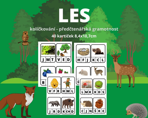 Les- kolíčkování - předčtenářská gramotnost