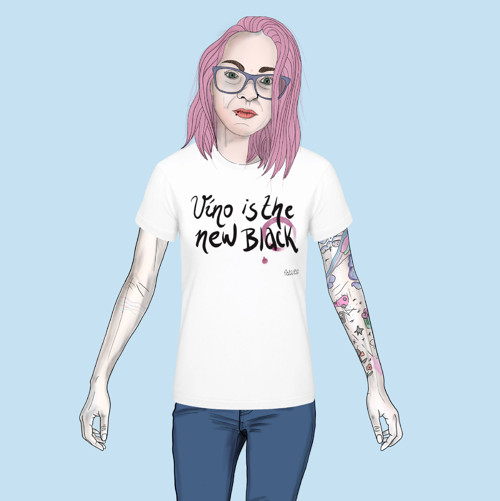 Dámské tričko Víno is the New black