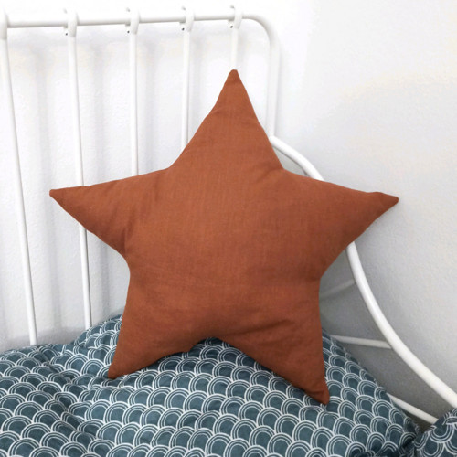 Polštář HVĚZDA Len