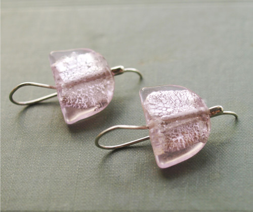 Lodičky pink ice © sklo+Ag 925