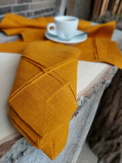 Lněný ubrousek Obsession Orange — foto 1
