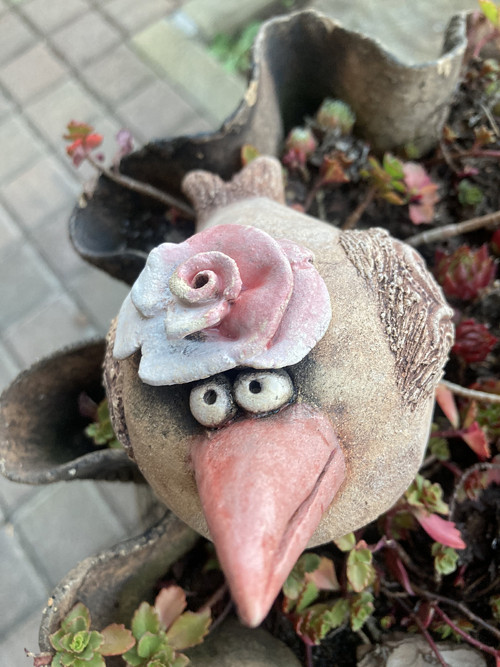 Pták s růží — foto 1