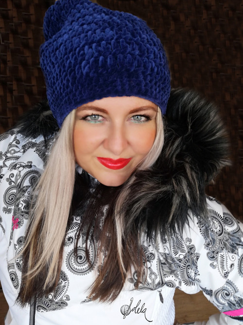 Sametová háčkovaná houmeleska /SKLADEM — foto 1