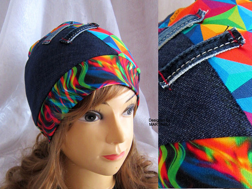Originálna Barevná patchwork čepice — foto 1
