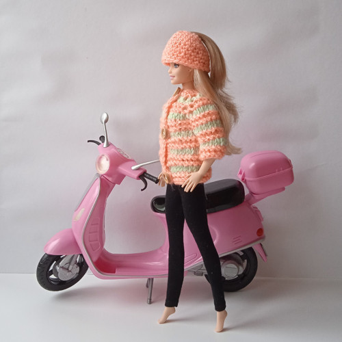 Oblečky pro Barbie - čepice, svetr — foto 1