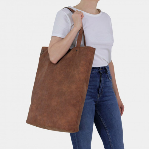 Červenohnědá taška Mega Shopper bag