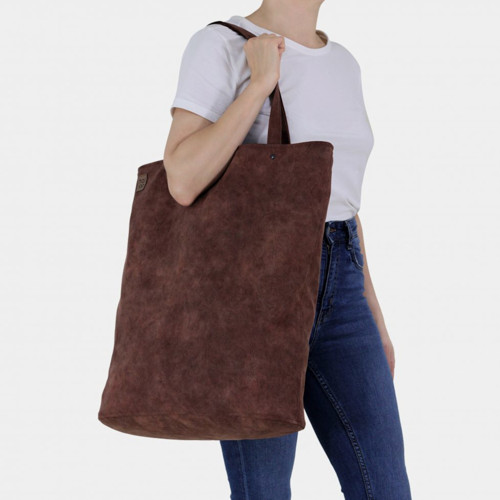 Kaštanově hnědá taška Mega Shopper bag