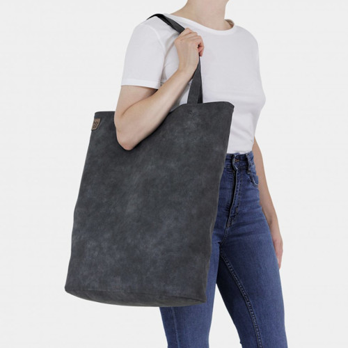 Tmavě šedá taška Mega Shopper bag