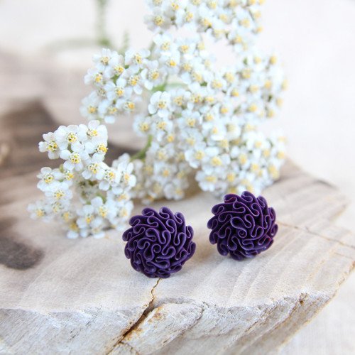 Náušnice Plum — foto 1