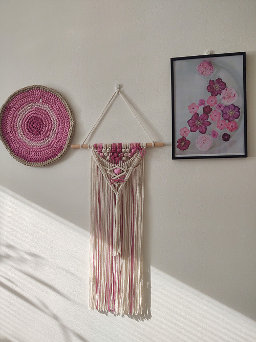 Macramé do dívčího pokoje "zamilovaná" — foto 1
