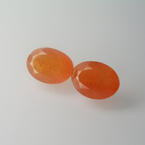 Achát - "Karneol", 4,71 ct./Pár, cca. 10x7,5 mm