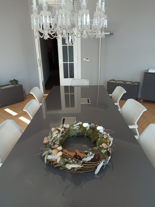 Jarní luxusní NATURAL věnec velký 80 cm