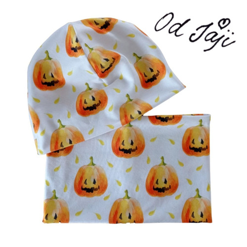 Halloweenská souprava čepice a nákrčník
