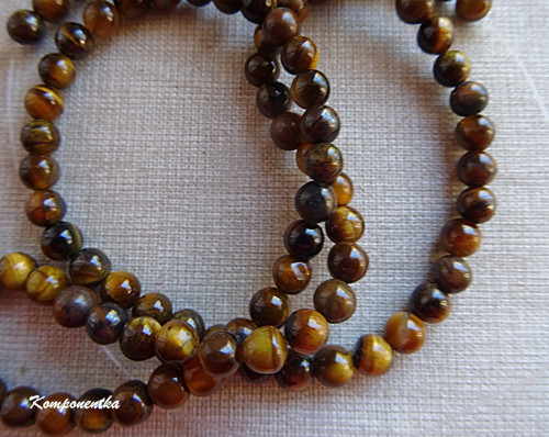 Tygří oko 4mm 10kusů