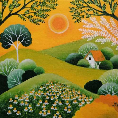 Za vůní heřmánku (20x20 cm) — foto 1