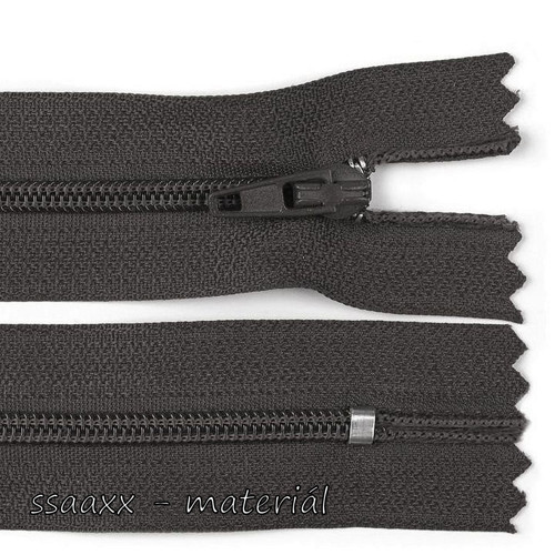 Spirálový zip ~ 3 mm ~ 50 cm ~ šedý