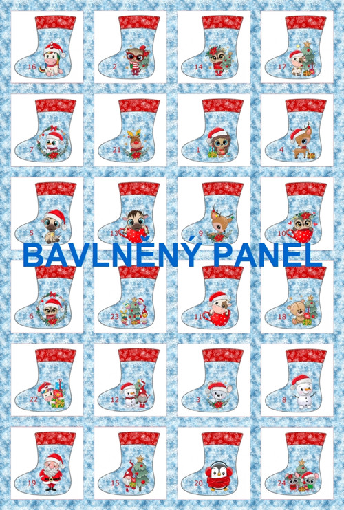 Bavlněný panel 40 x 60 cm