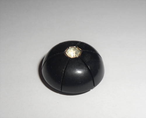 Starožitný KNOFLÍK, skleněný kamínek