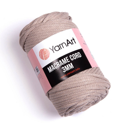 Příze Macrame Cord 3mm - béžová — foto 1
