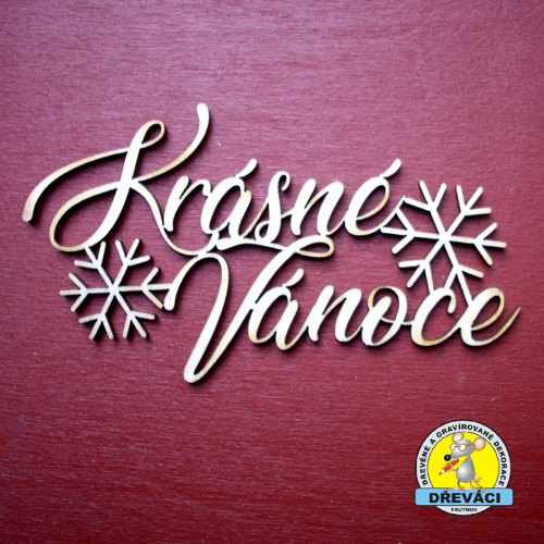 Výřez Krásné Vánoce - 10 cm... KV0348 B