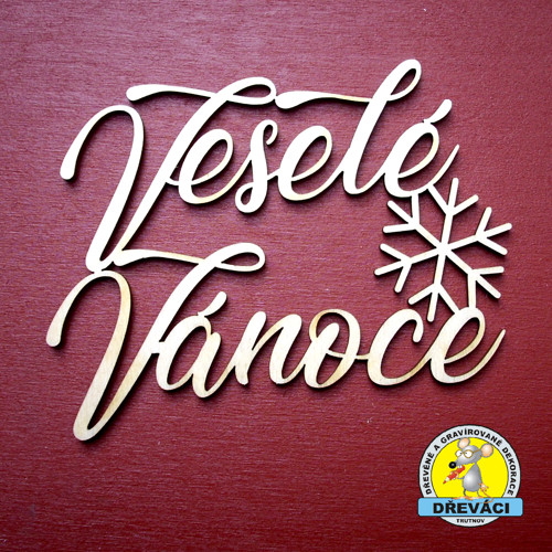 Výřez Veselé Vánoce - 10 cm... KV0348 C