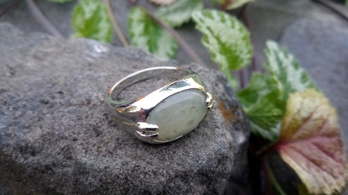 Amazonit uklidňující kámen, amuletový prsten