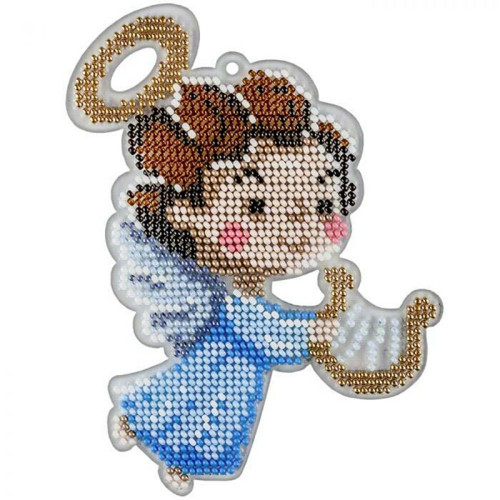 1pc Music Angel Seed Beaded Diy Kit, vánoční