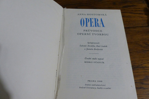 Opera - průvodce operní tvorbou, 1959