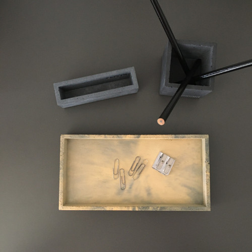 Betonový set Brucon OFFICE “XL” žlutočerný