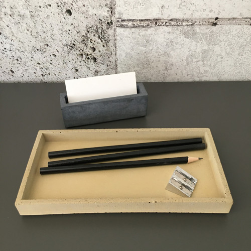 Betonový set Brucon OFFICE “M” žlutočerný