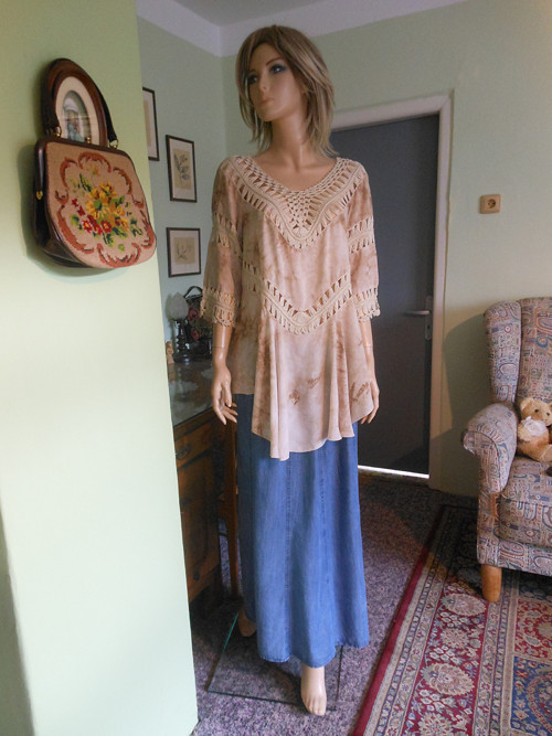 Boho batikovaná tunika, vel.uni — foto 1