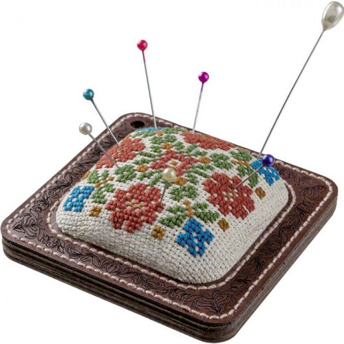 1pc Květiny Pin polštář Cross Stitch Diy Kit,