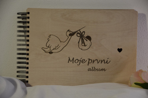 První album, fotoalbum, dřevo buk