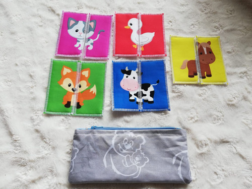 Puzzle zvířátka 5ks
