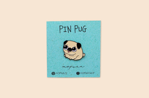 Pin Pug – béžový
