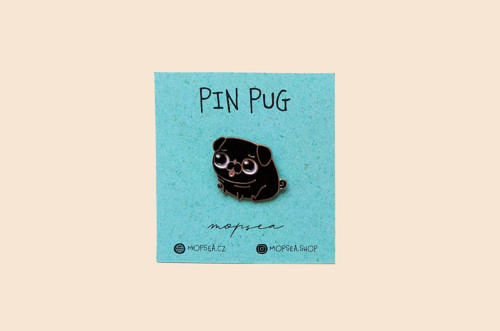 Pin Pug – černý