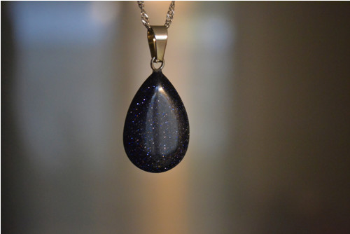 Náhrdelník - blue sandstone — foto 1