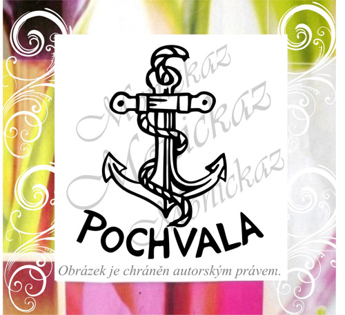 Pochvala kotva 574. Razítko motivační.