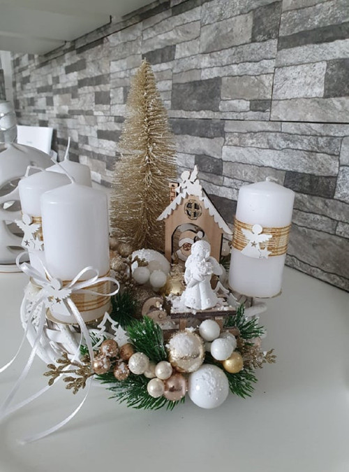 Adventní vánoční svícen — foto 1