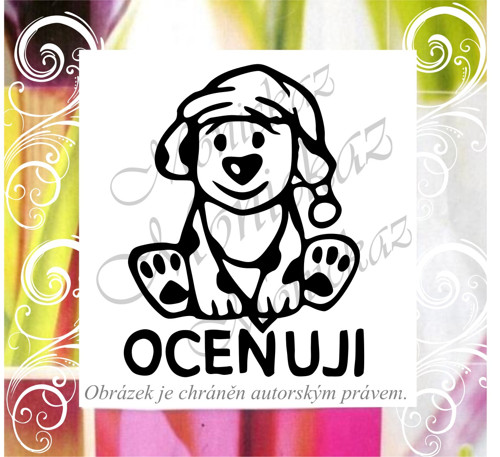 Oceňuji pejsek 668. Razítko motivační.