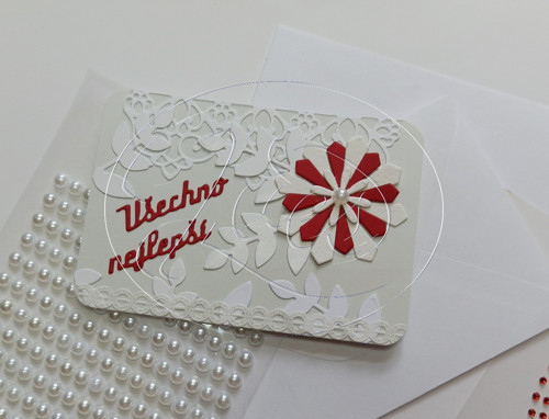 Vzkazová kartička Pure Line Květiny (544)