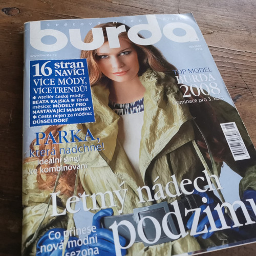 BURDA ... se střihovou přílohou ... 8/2008 — foto 1