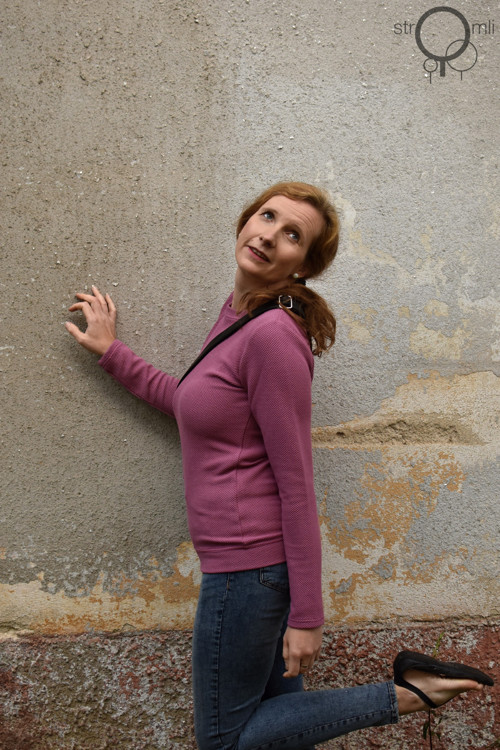 Růžová mikina, vel. XS — foto 1