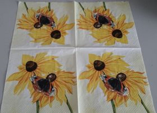 Ubrousek 33x33cm slunečnice