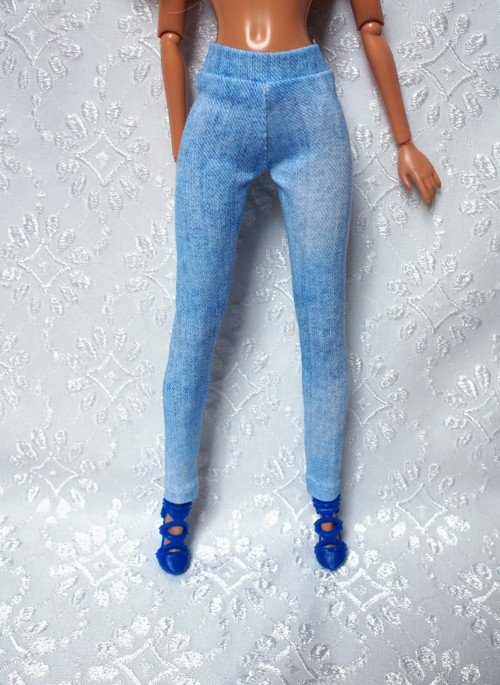 Legíny - jeans — foto 1
