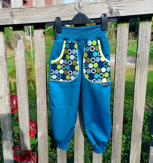 Softshell kalhoty dětské Hvězdy - vel. 110 — foto 1