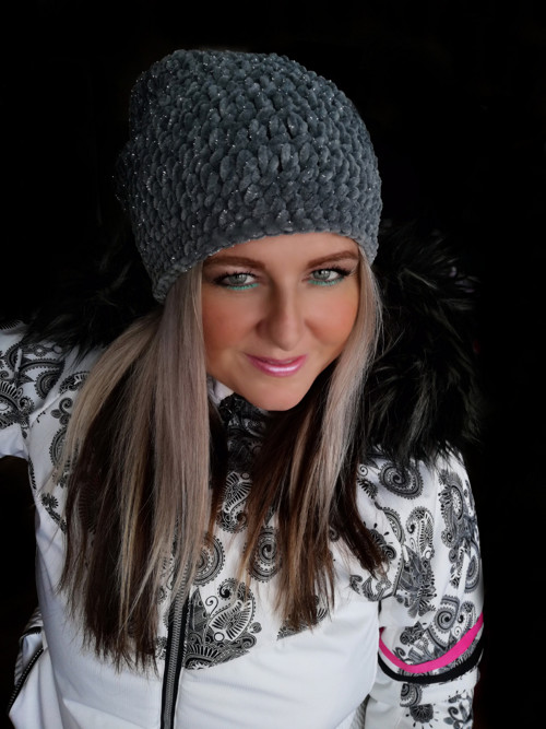 Sametová háčkovaná houmeleska /SKLADEM — foto 1