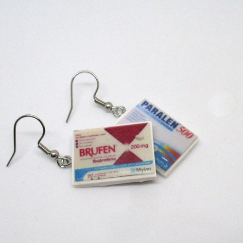 Náušnice paralen a brufen